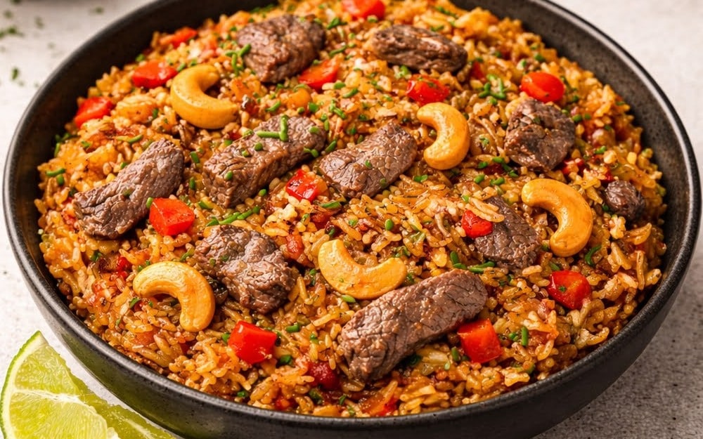 Riz sauté au bœuf maison, facile et plein de saveurs asiatiques